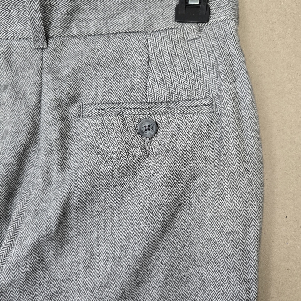 Nwt Tommy Hilfiger Boys Brushed Herringbone Mountain Heather Gray Slacks Pants - Picture 9 of 10